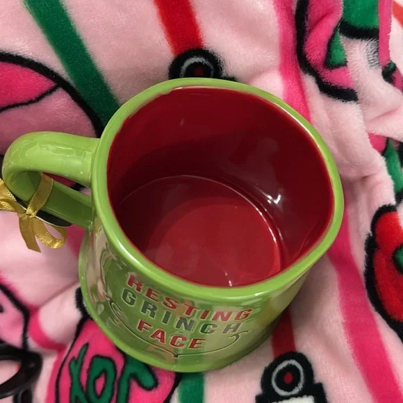 Grinch Resting Face Mug Christmas Holidays Green Res Gift Coffee Tea - Picture 2 of 2